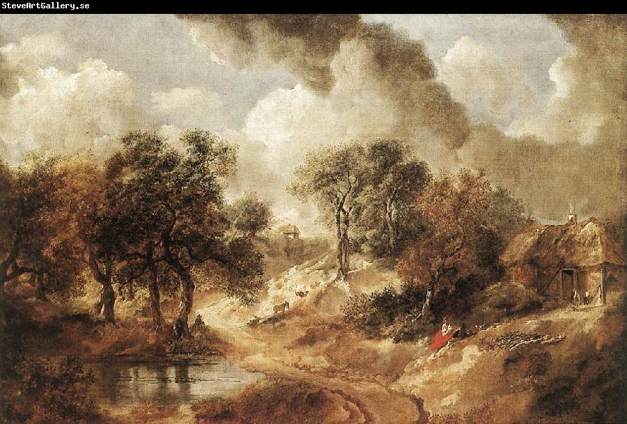 GAINSBOROUGH, Thomas Landscape in Suffolk sdg